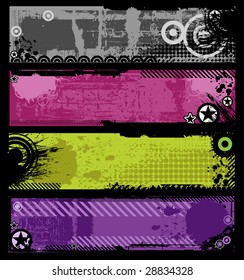Grunge banners with place for your text 7