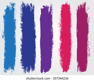 Grunge banners set.Abstract grunge banner for design use.Vector illustration.