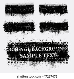 Grunge banners. Vector.