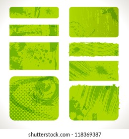 Grunge Banners Vector. Paint Splash Vintage Design.