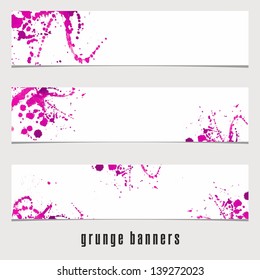 Grunge Banners. Watercolor vintage background. Watercolor spots.
