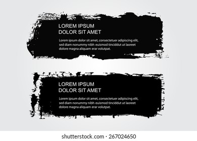 Grunge banners.Abstract vector illustration. 
