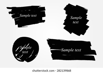 Grunge banners.Grunge design elements.Abstract vector illustration.