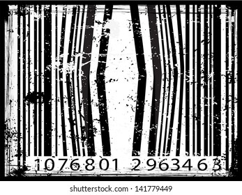 Grunge bar code