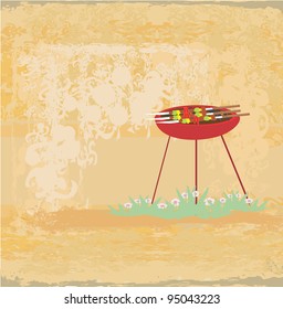 grunge Barbecue Party Invitation