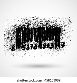 Grunge barcode