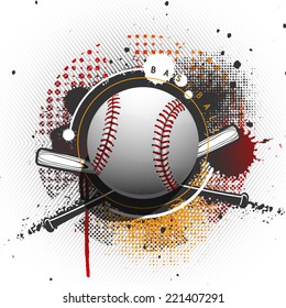 Grunge Baseball Background