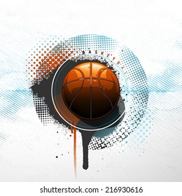 Grunge basketball background
