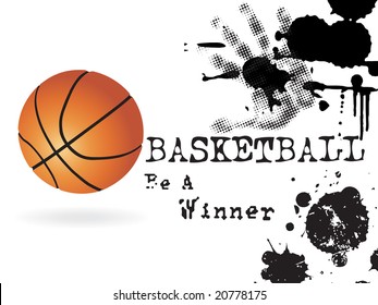 grunge basketball background, wallpaper