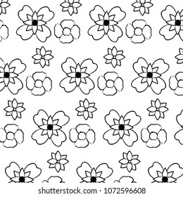 grunge beautiful flowers with natural petals background