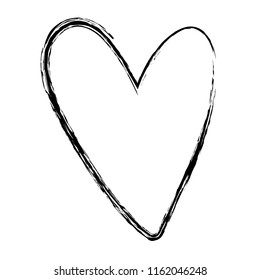 grunge beauty heart shape art style