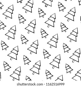 grunge beauty pine tree with stalk background