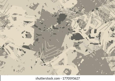Grunge beige seamless. An abstract texture. Template for printing on fabric, Wallpaper. Chaotic repeating pattern. Pop art background