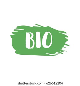 Grunge bio natural rubber stamp, vector illustration.