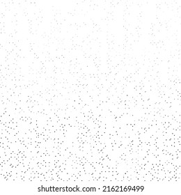Grunge bitmap pixel texture. Square particles halftone background. Black and white abstract dot overlay pattern. Print distressed effect. Modern dust texture vector wallpaper