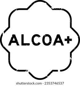Grunge black ALCOA (Abbreviation of Attributable, Legible, Contemporaneous, Original and Accurate) plus word rubber seal stamp on white background