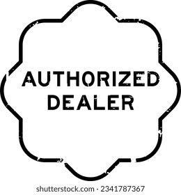 Authorized seller badge for verified dealer Stock Vector