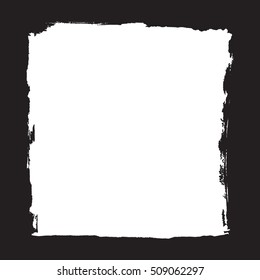 Grunge black border, vector illustration