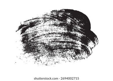 Ilustração de vetor de traçado de pincel preto grunge