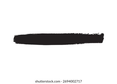 Ilustración vectorial de trazo de pincel negro Grunge