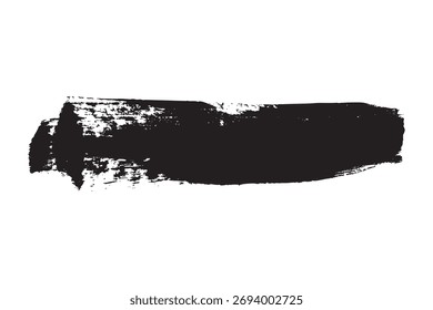 Grunge schwarze Pinsel Strich Vektorgrafik