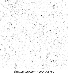 Grunge black dots on a white background - Vector illustration