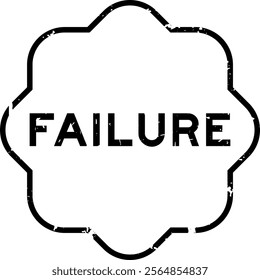 Grunge black failure word rubber seal stamp on white background