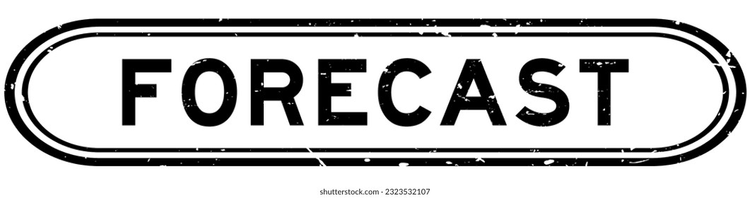 Grunge black forecast word rubber seal stamp on white background