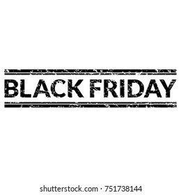Grunge black friday stamp.