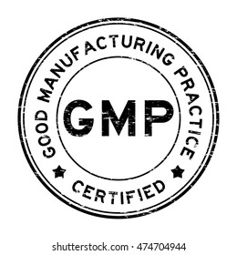 Grunge Black GMP Certified Rubber Stamp