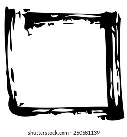 grunge black hand drawn frame.vector background 3