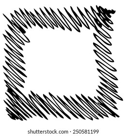 grunge black hand drawn frame.vector background 2
