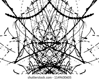 grunge black ink paint.for new design vector or brush, at Transparent Effect Background