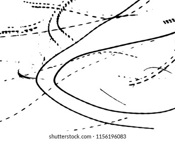 Grunge black ink paint.for new design vector or brush,happening art at Transparent Effect Background