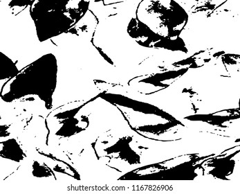 grunge black ink paint.isolated on white background.for new design art or Illustrations,brush