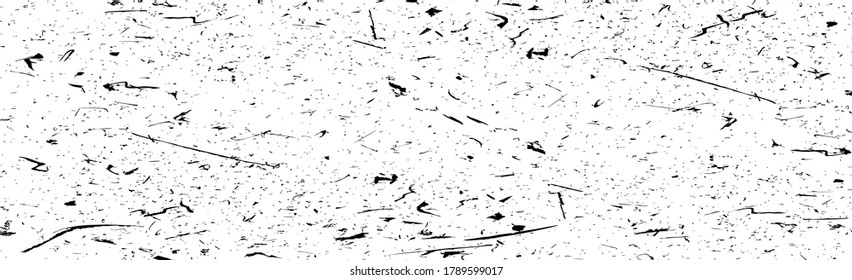 Grunge black lines and dots on a white background - Vector