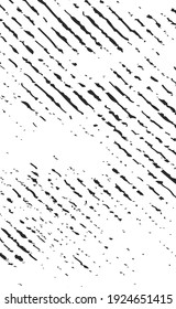 Grunge black lines and dots on a white background - Vector illustration