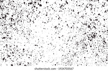 Grunge las líneas y puntos negros sobre un fondo blanco - Ilustración vectorial