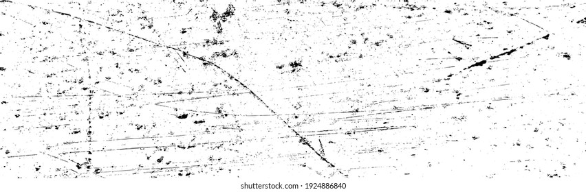 Grunge black lines and dots on a white background - Vector illustration
