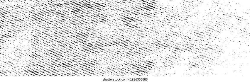 Grunge black lines and dots on a white background - Vector illustration