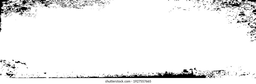 Grunge las líneas y puntos negros sobre un fondo blanco - Ilustración vectorial