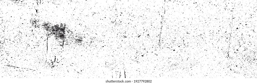 Grunge black lines and dots on a white background - Vector illustration