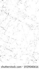 Grunge black lines and dots on a white background - Vector illustration