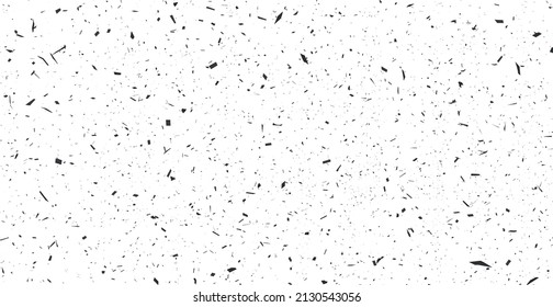 Grunge black lines and dots on a white background - Vector illustration