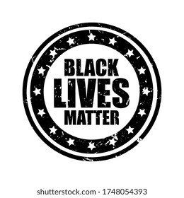 Grunge Black Lives Matter Stamp