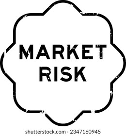 Grunge black market risk word rubber seal stamp on wthie background