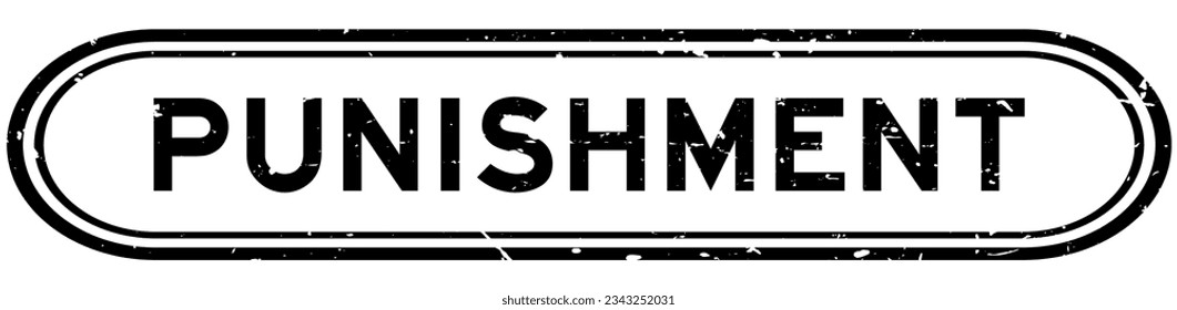 Grunge black punishment word rubber seal stamp on white background