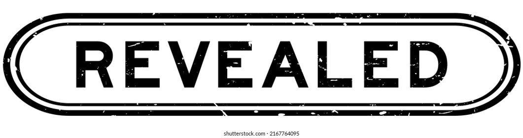 Grunge black revealed word rubber seal stamp on white background