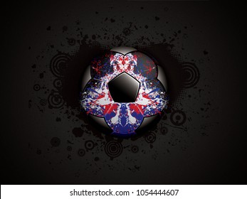 Grunge black soccer deisgn.Vector illustration