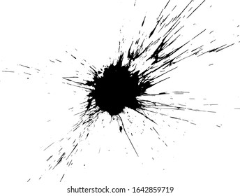 Grunge Black Splatter Splash Vector